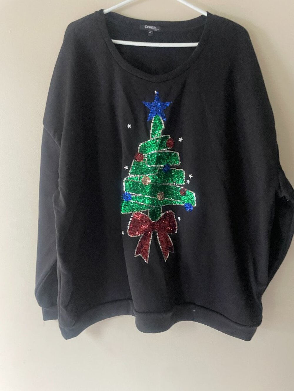 Sequin Christmas Tree Sweatshirt
